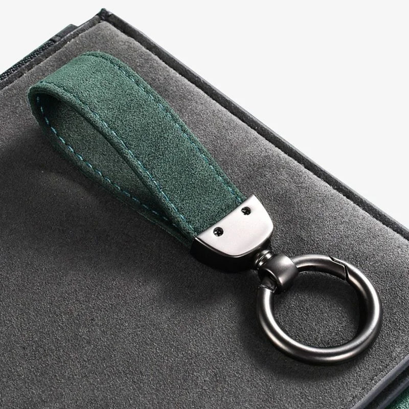 Car Key Chain Alcantara Strap Luxury Keyring Everyday Carry