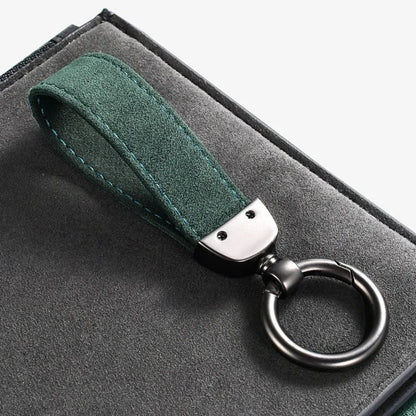Car Key Chain Alcantara Strap Luxury Keyring Everyday Carry