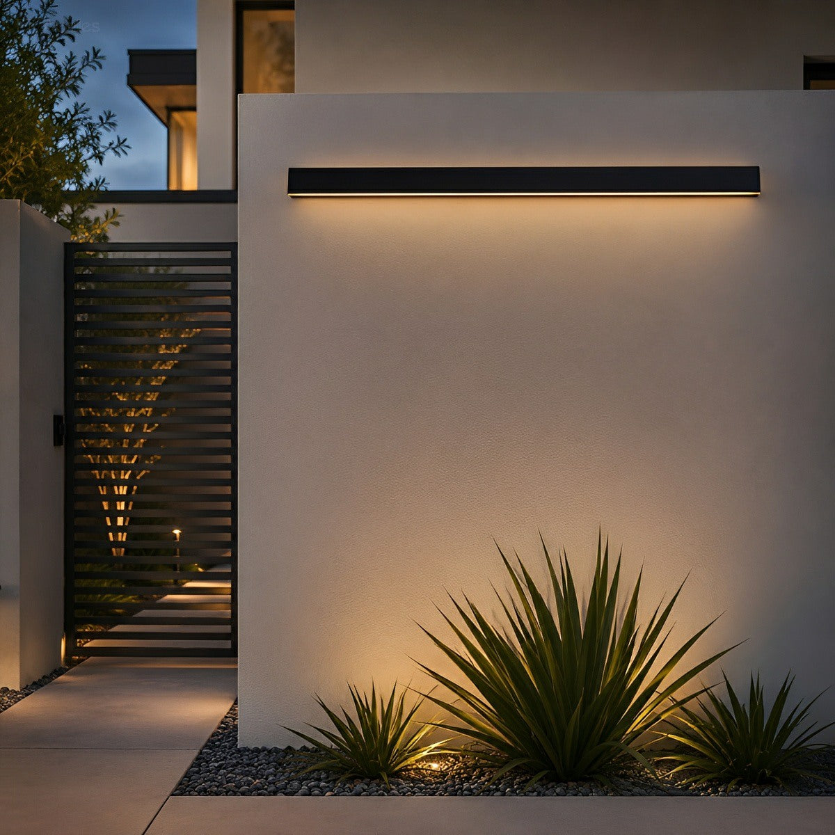 Waterproof Modern LED Long Strip Outdoor Wall Porch Lights