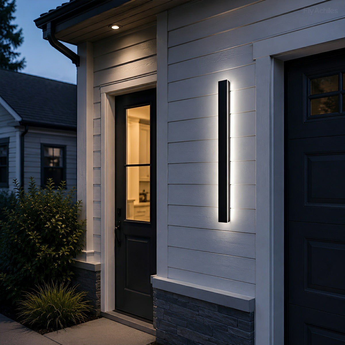 Waterproof Modern LED Long Strip Outdoor Wall Porch Lights