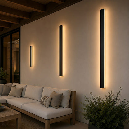 Waterproof Modern LED Long Strip Outdoor Wall Porch Lights