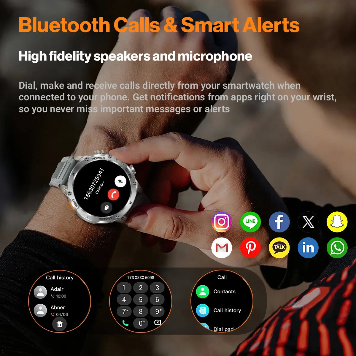 smartwatch with bluetooth calling