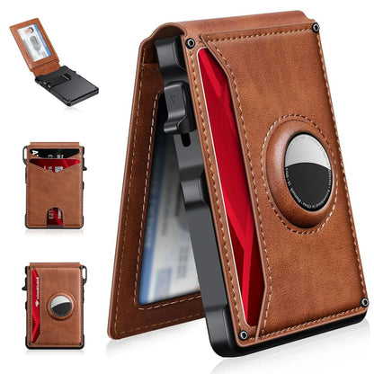 AirTag Wallet Leather Slim RFID Blocking Wallet 2025