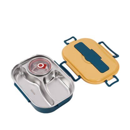 Thermal Lunch Box Stainless Steel Divided Bento Leakproof