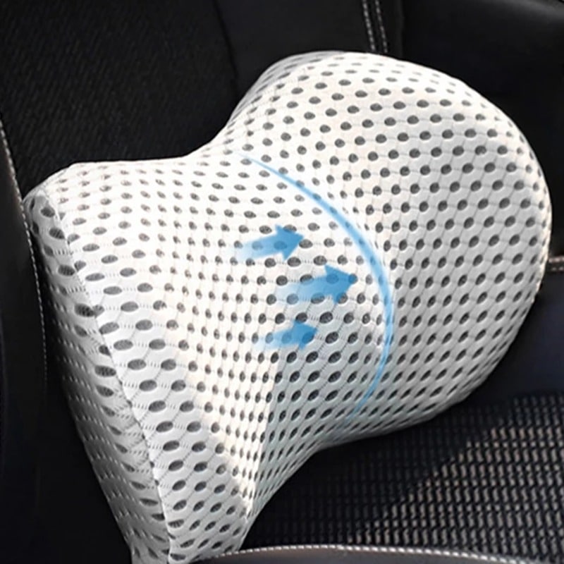 Lumbar Support Cushion – Ergonomic Back Pain Relief For Desk And Car, Breathable Mesh Cover, Fall 2025 Comfort