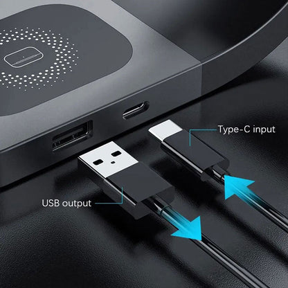 Wireless Charging Station 4 In 1 MagSafe Black Minimalist