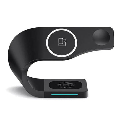 Wireless Charging Station 4 In 1 MagSafe Black Minimalist