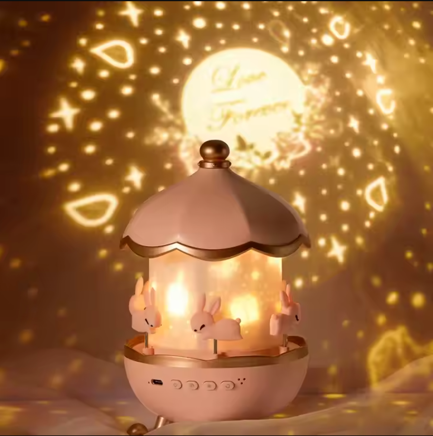 Upgraded Projector Night Light - 12 Themes, Bluetooth, Calming Glow for Kids