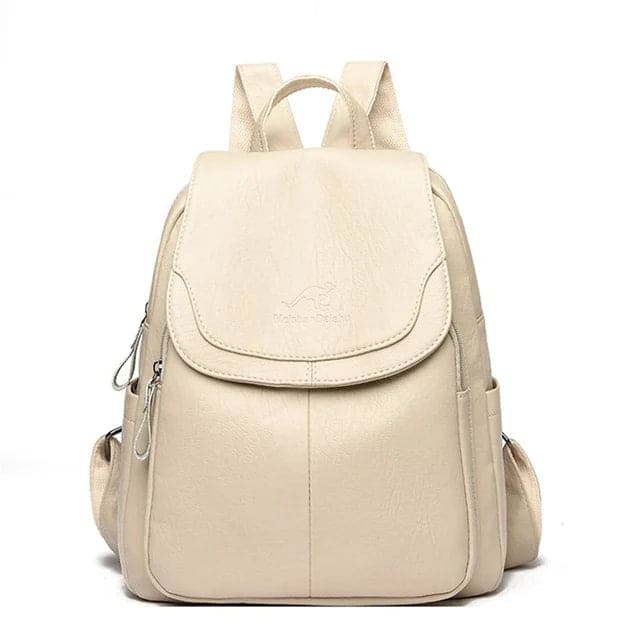 Durable women's leather backpack – structured design, premium quality, for work and daily use 6