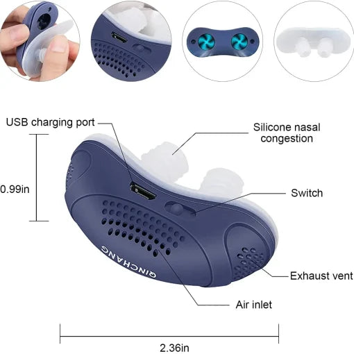 Micro CPAP Travel Machine Hoseless Anti Snoring Device