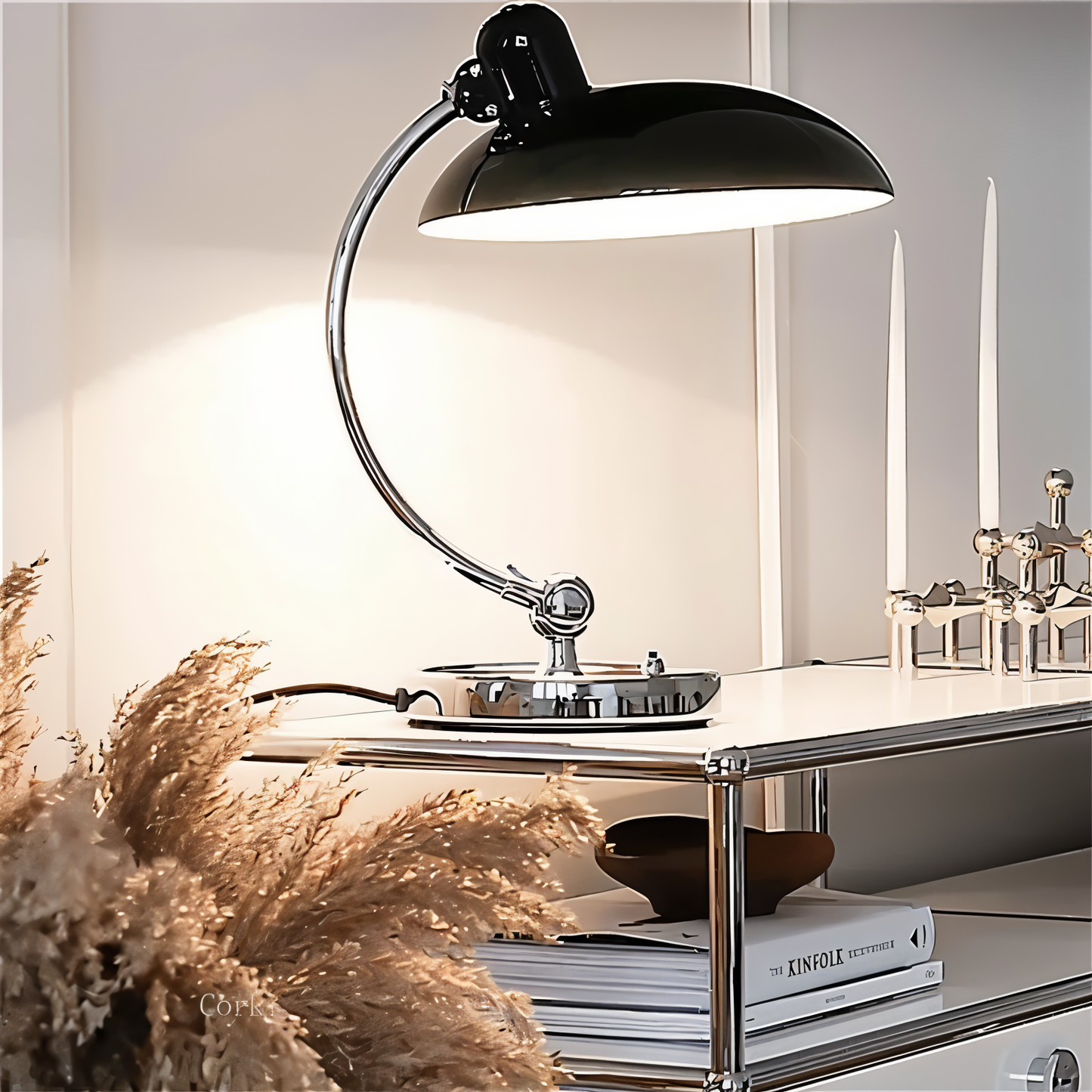 Adjustable Vintage Iron Dome Desk Lamp