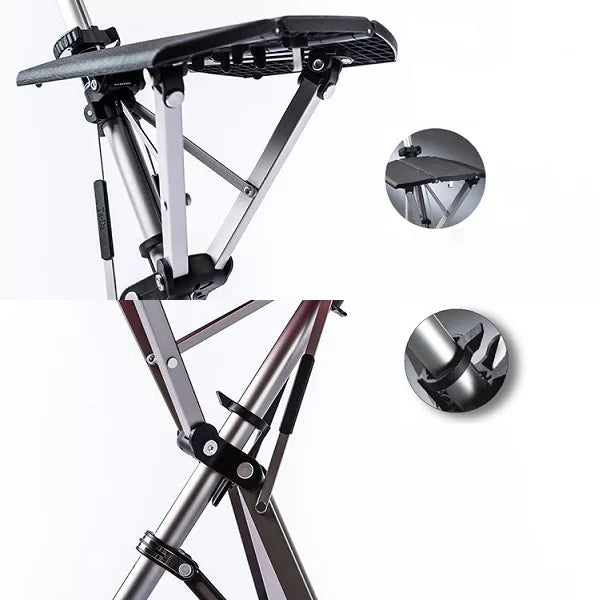 Walking stick with seat