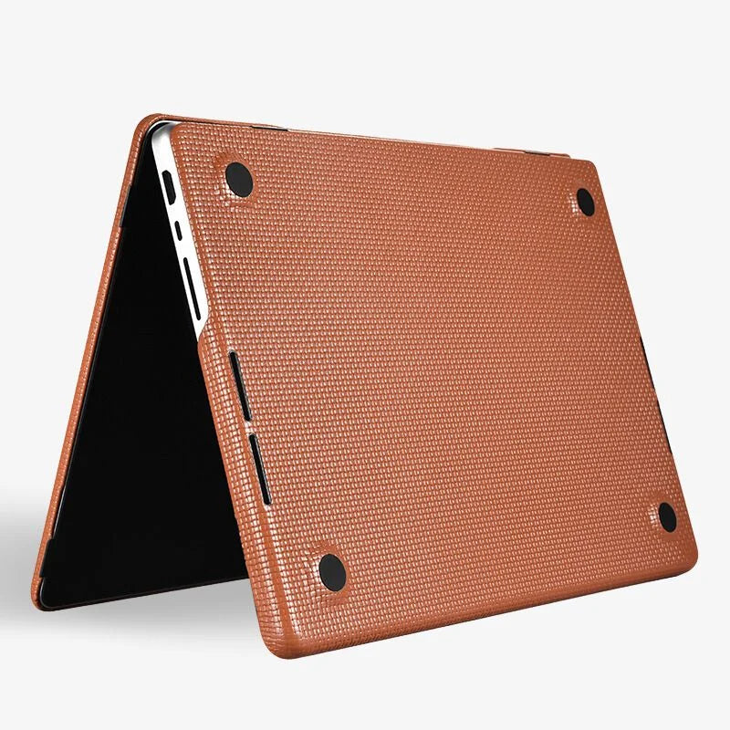 MacBook Pro Leather Case 14 16 Inch Textured Slim Shell