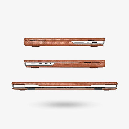 MacBook Pro Leather Case 14 16 Inch Textured Slim Shell