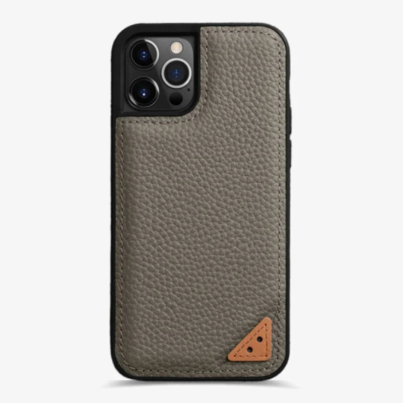 Leather Iphone 13 Case Red Slim Luxury Protective Cover