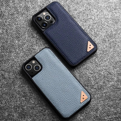 Leather Iphone 13 Case Red Slim Luxury Protective Cover