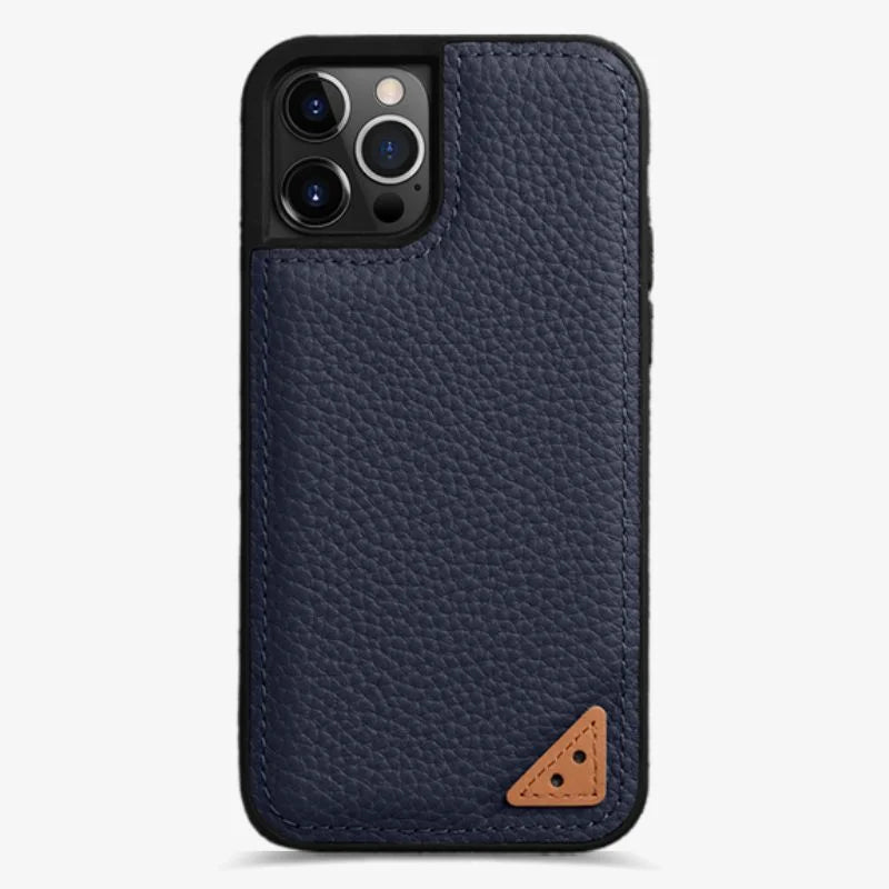 Leather Iphone 13 Case Red Slim Luxury Protective Cover