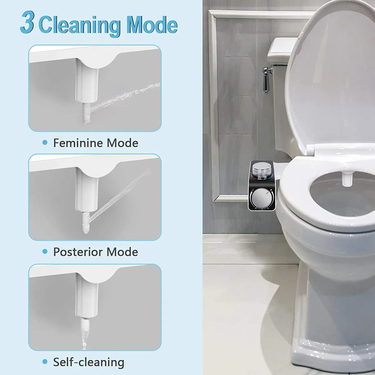 Bidet Toilet Seat Attachment Dual Nozzle Self Cleaning Non Electric Fall 2026 Home Upgrade