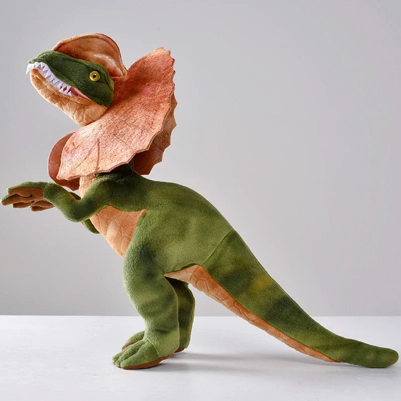 Dilophosaurus Plush Toy Double Crest Soft Dino Collectible