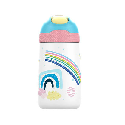 Kids Water Bottle 350ml Vacuum Insulated Thermos Healthy Straw BPA Free Back to School 2025 Hot Cold 24H