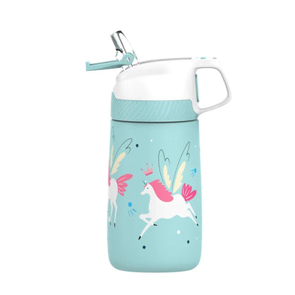 Kids Water Bottle 350ml Vacuum Insulated Thermos Healthy Straw BPA Free Back to School 2025 Hot Cold 24H