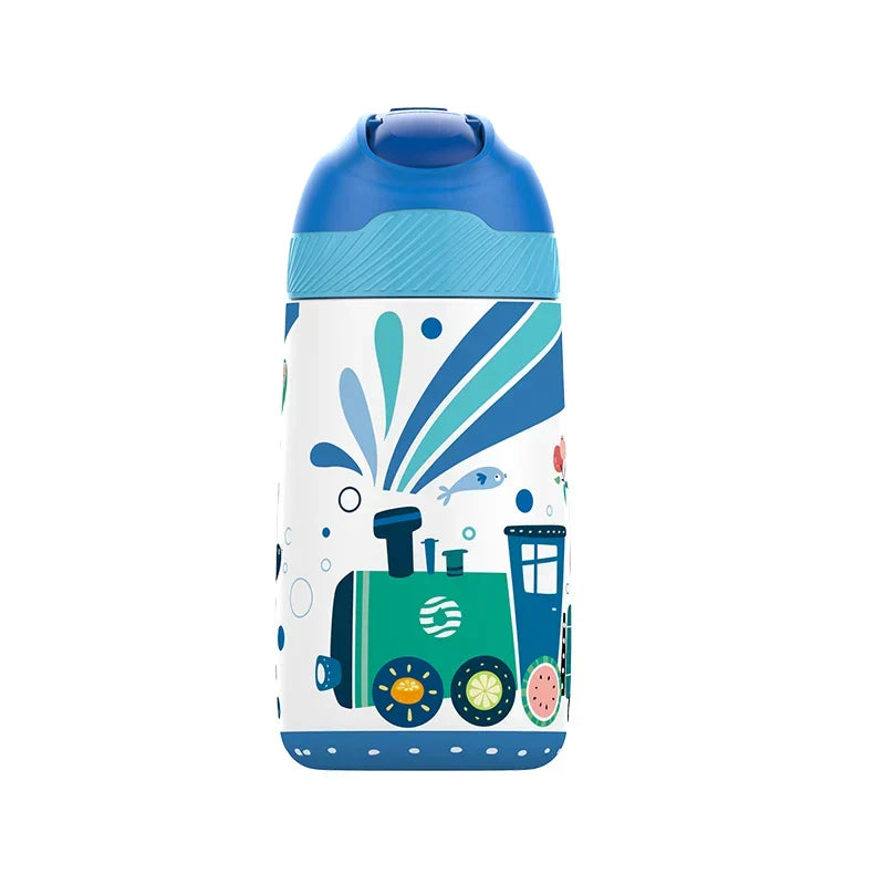 Kids Water Bottle 350ml Vacuum Insulated Thermos Healthy Straw BPA Free Back to School 2025 Hot Cold 24H