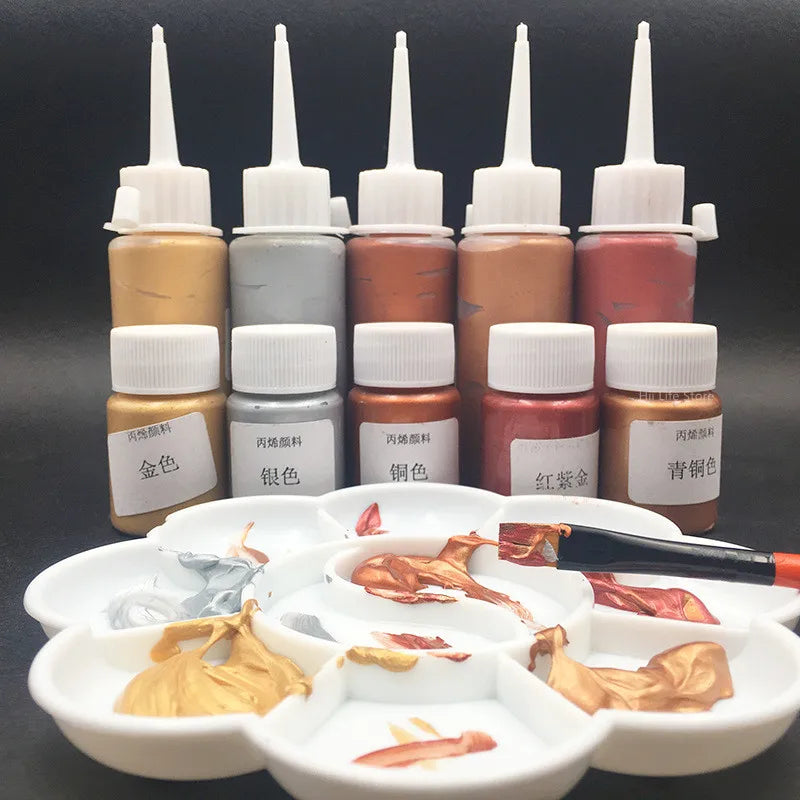 Acrylic Paint Metallic Waterproof Non Fading for Statuary and DIY Graffiti Crafts TikTok Viral 2026 Gift