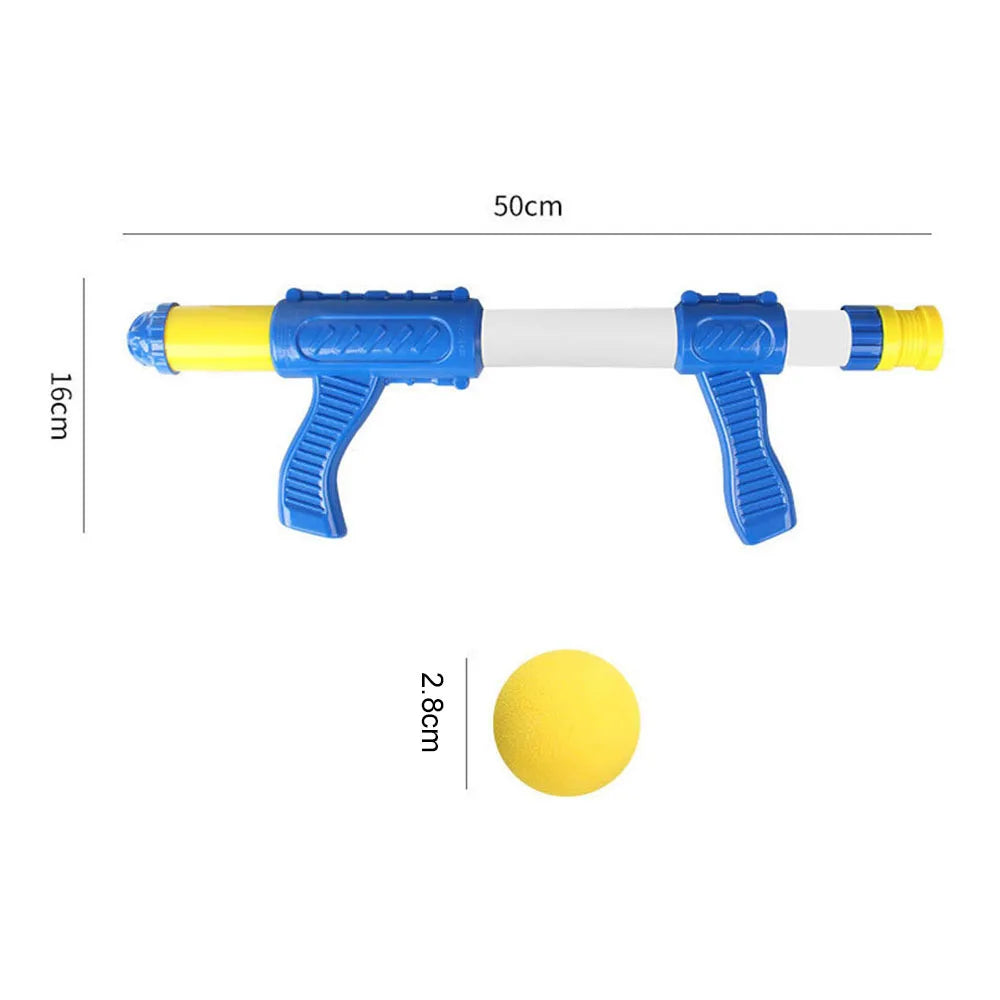 Foam Ball Gun Kids Air Powered Soft Bullet Shooter Toy Desktop Indoor Outdoor Fall 2025 Safe EVA Play