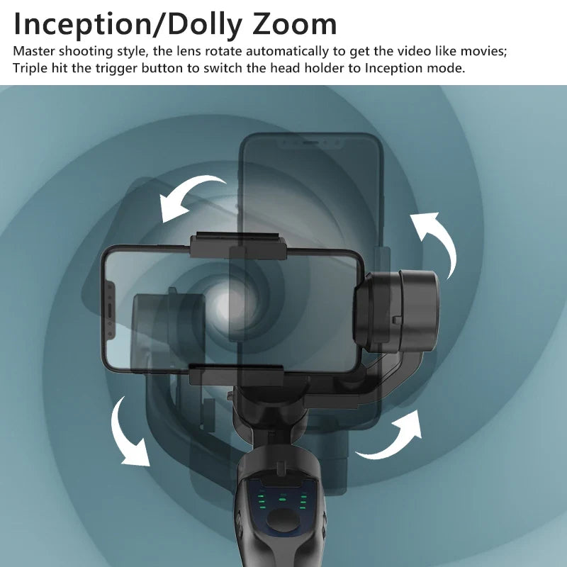 3-Axis Handheld Gimbal Stabilizer with Accessories - Anti Shake Smartphone Video Holder for Android & iPhone