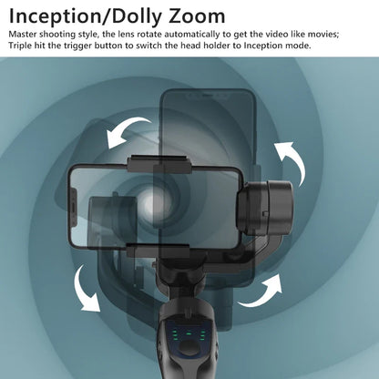 3-Axis Handheld Gimbal Stabilizer with Accessories - Anti Shake Smartphone Video Holder for Android & iPhone