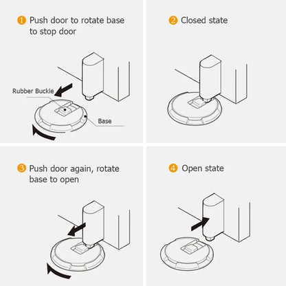Magnetic Door Stopper Adjustable Heavy Duty No Drill