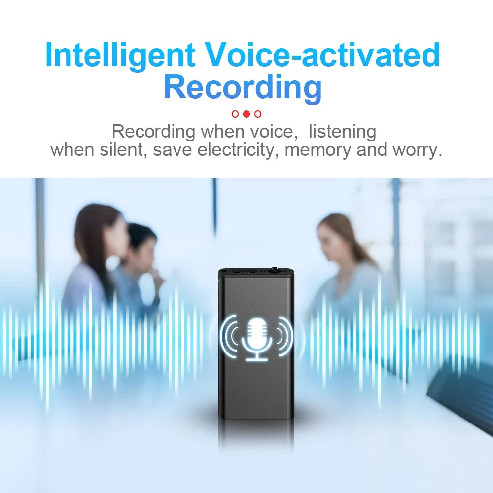 Voice Recorder Ultra Thin Mini Digital Dictaphone Compact