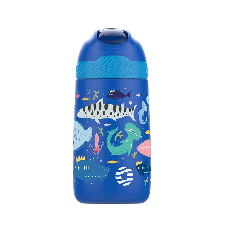 Kids Water Bottle 350ml Vacuum Insulated Thermos Healthy Straw BPA Free Back to School 2025 Hot Cold 24H