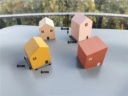 Wooden Building Blocks Pastel Nordic Stacking Play Set Fall 2025 Eco Friendly Imaginative Play Gift