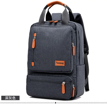 Canvas Laptop Backpack 20-35L Large Capacity Rucksack Travel School Bag Back To School 2025 Organized Water Resistant