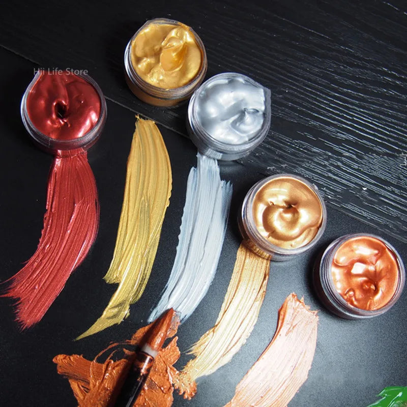 Acrylic Paint Metallic Waterproof Non Fading for Statuary and DIY Graffiti Crafts TikTok Viral 2026 Gift