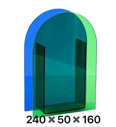 Acrylic Vase M Size Geometric Tabletop Vase Fall 2025 Rainbow Sunlight Reflection Desktop Home Decor Gift
