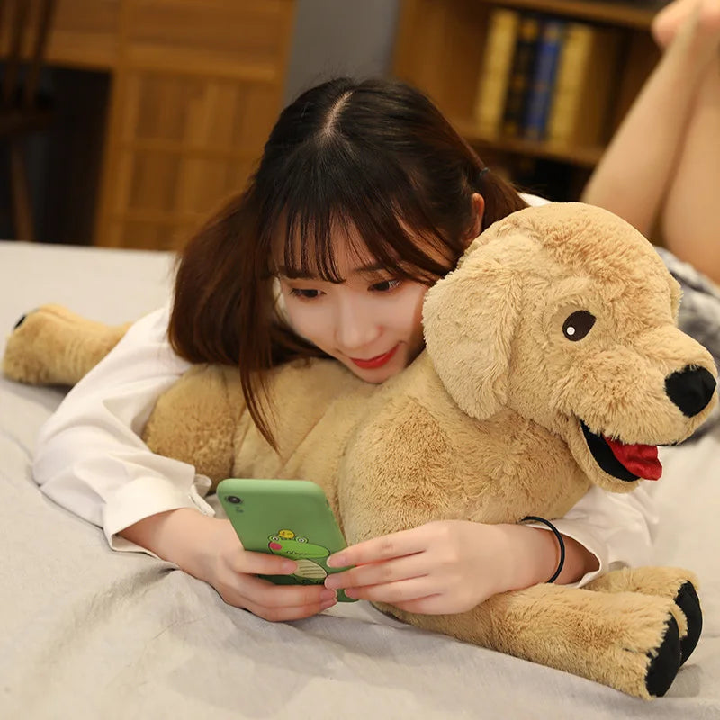 Plush Labrador Dog Realistic Stuffed Toy Birthday Gift