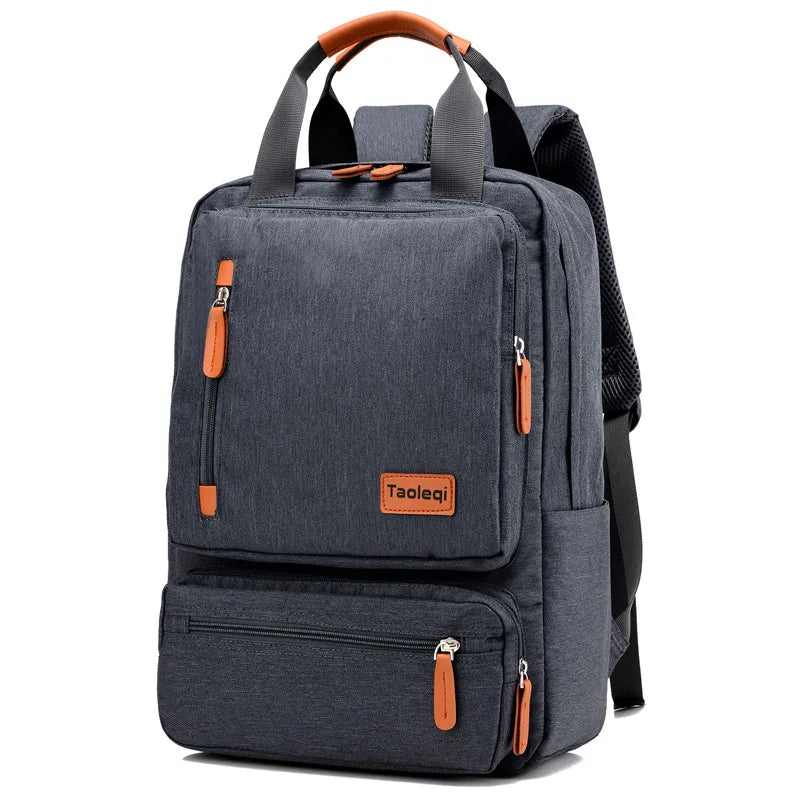 Canvas Laptop Backpack 20-35L Large Capacity Rucksack Travel School Bag Back To School 2025 Organized Water Resistant