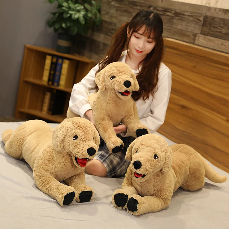Plush Labrador Dog Realistic Stuffed Toy Birthday Gift