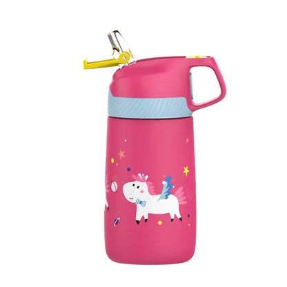 Kids Water Bottle 350ml Vacuum Insulated Thermos Healthy Straw BPA Free Back to School 2025 Hot Cold 24H