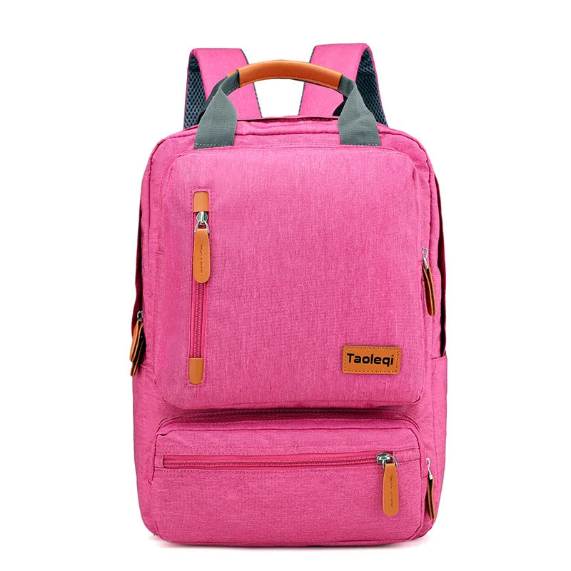 Canvas Laptop Backpack 20-35L Large Capacity Rucksack Travel School Bag Back To School 2025 Organized Water Resistant