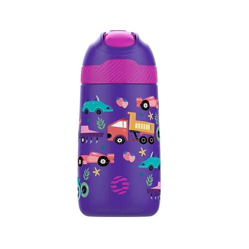 Kids Water Bottle 350ml Vacuum Insulated Thermos Healthy Straw BPA Free Back to School 2025 Hot Cold 24H