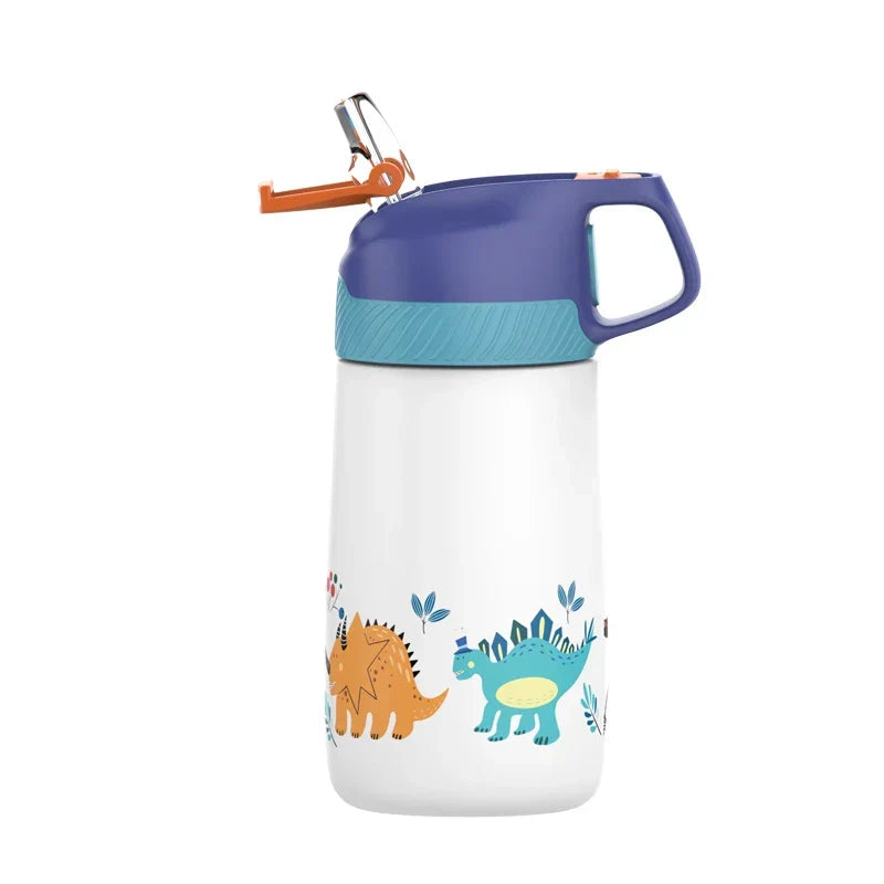 Kids Water Bottle 350ml Vacuum Insulated Thermos Healthy Straw BPA Free Back to School 2025 Hot Cold 24H