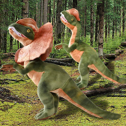 Dilophosaurus Plush Toy Double Crest Soft Dino Collectible