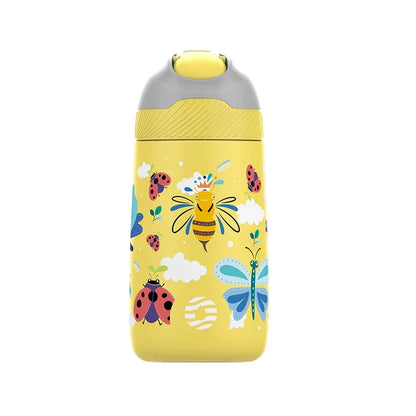 Kids Water Bottle 350ml Vacuum Insulated Thermos Healthy Straw BPA Free Back to School 2025 Hot Cold 24H