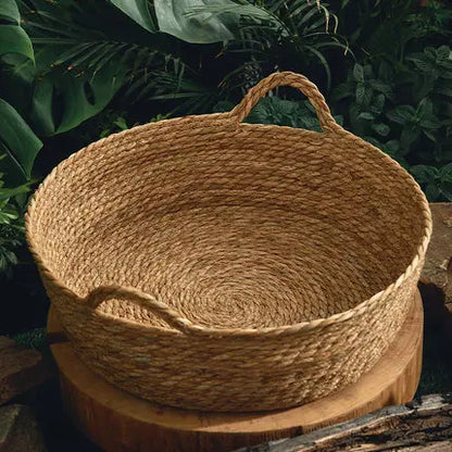 Rattan Cat Nest Handwoven Bamboo Bed Four Seasons 2025 Natural Cool Cozy Hideaway Eco Friendly