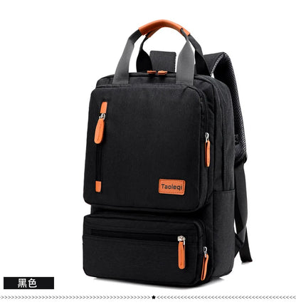 Canvas Laptop Backpack 20-35L Large Capacity Rucksack Travel School Bag Back To School 2025 Organized Water Resistant