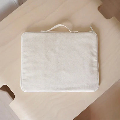 Pencil Case Canvas Kids Stationery Organizer Bag Desk Crayon Holder Back To School 2025 Portable Tidy Workspace