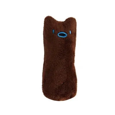 Teeth Grinding Catnip Toys - Funny Plush Cat Chewing Toy for Kittens
